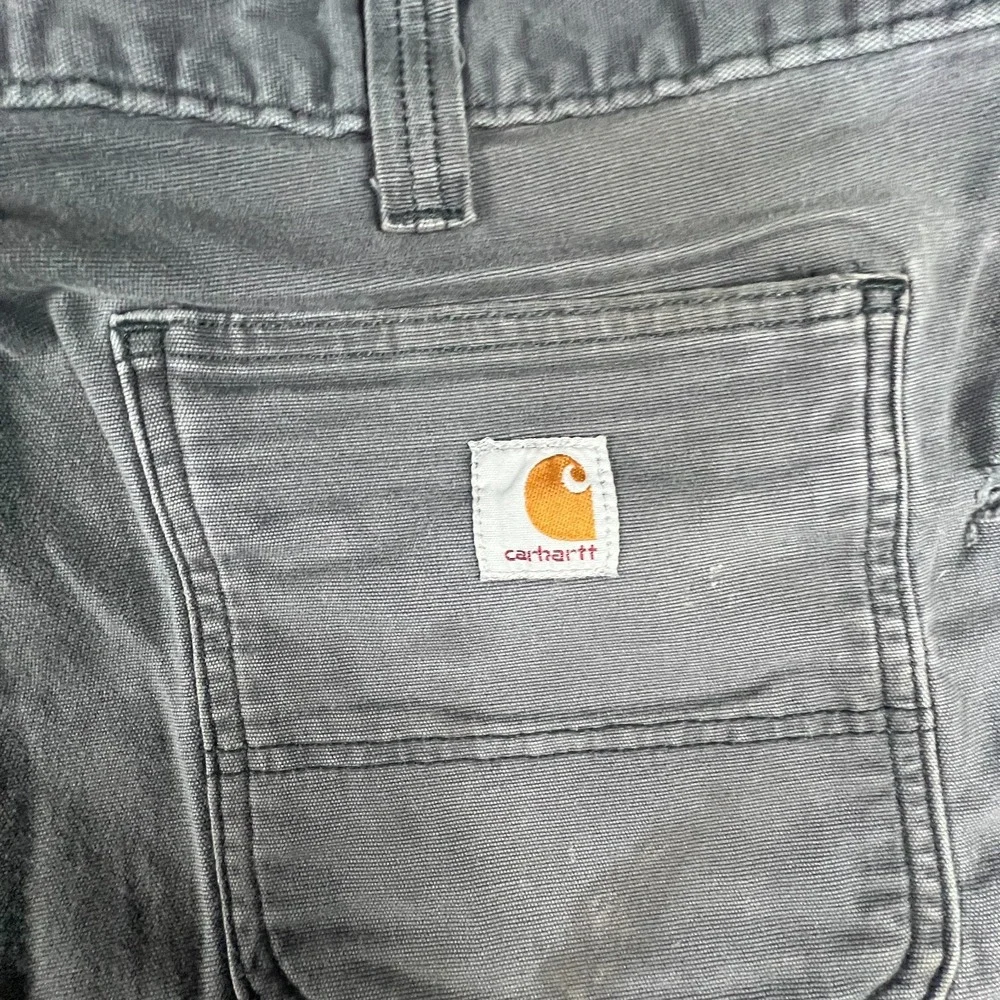 Carhartt Rugged Flex Rigby Double Front Pants Mens 38x31.5 Gray‎ Cotton Relaxed